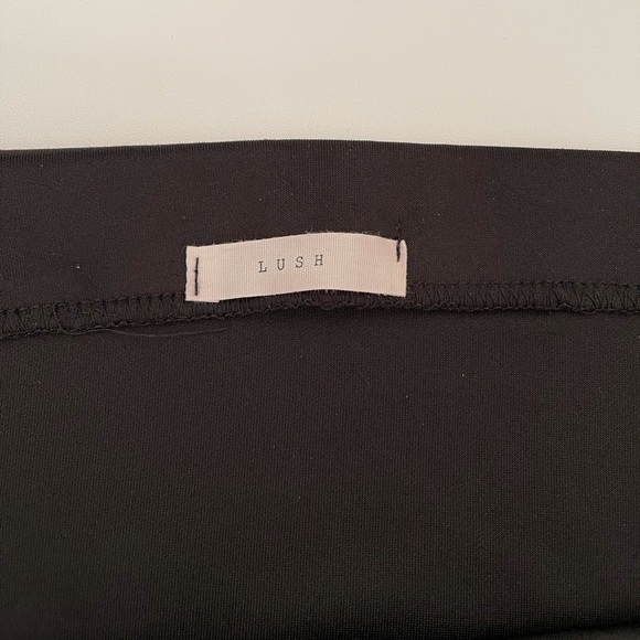 Lush Black Fitted Pencil Skirt with mesh details - Picture 5 of 5